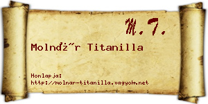 Molnár Titanilla névjegykártya