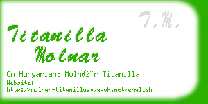 titanilla molnar business card